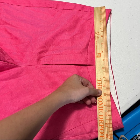J. Crew Kate Straight Leg Linen Blend Pants Pink Size 4 C - Picture 8 of 8